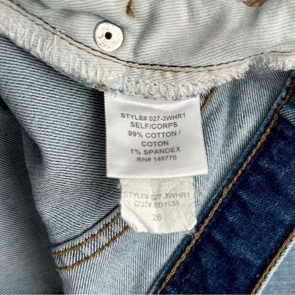 RE/DONE ORIGINALS High Rise Stretch Skinny Jeans Light Wash Button Fly Size 26 - Picture 10 of 12